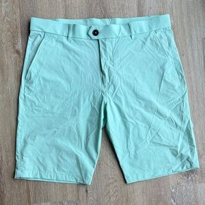 Greyson Light Green Men's Flat Front Shorts
